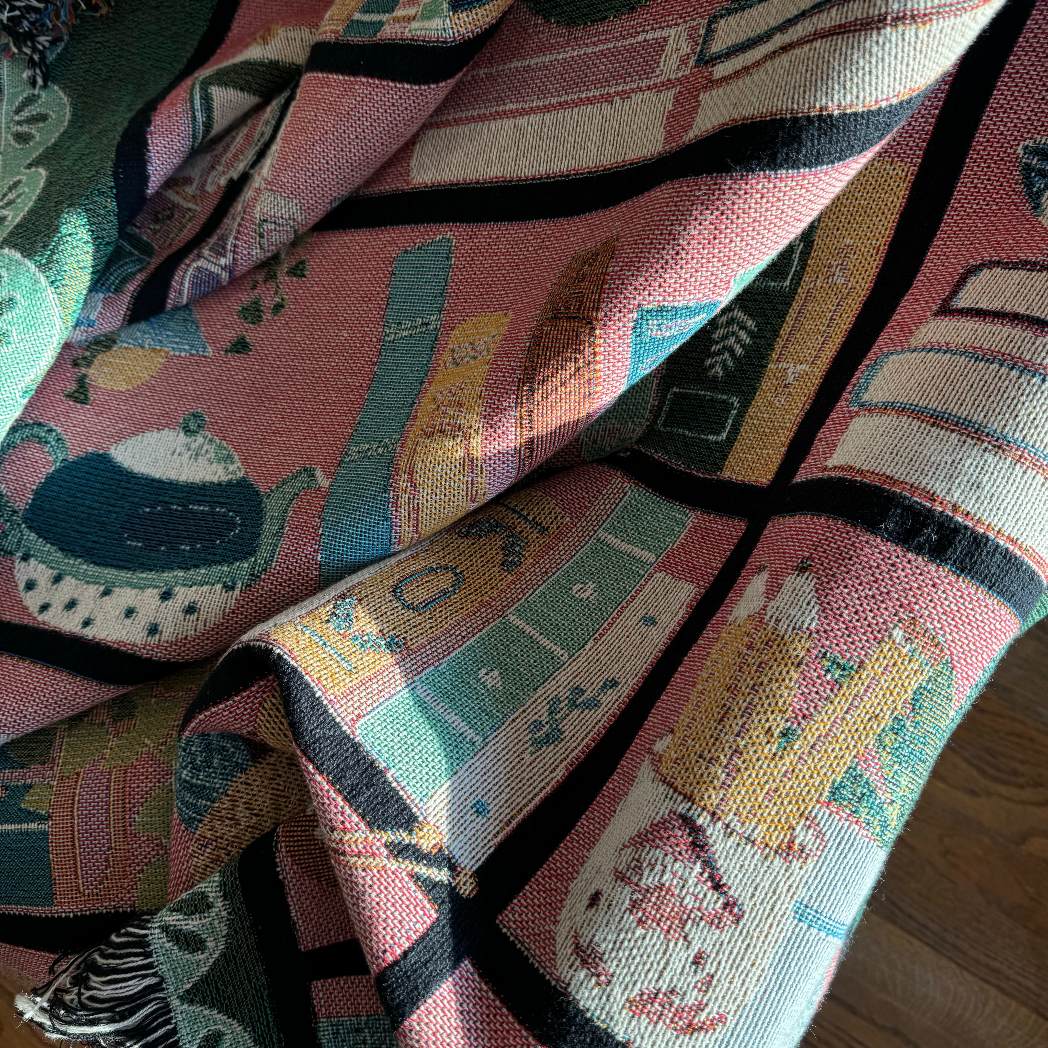 The Your Personal Library Woven Blanket