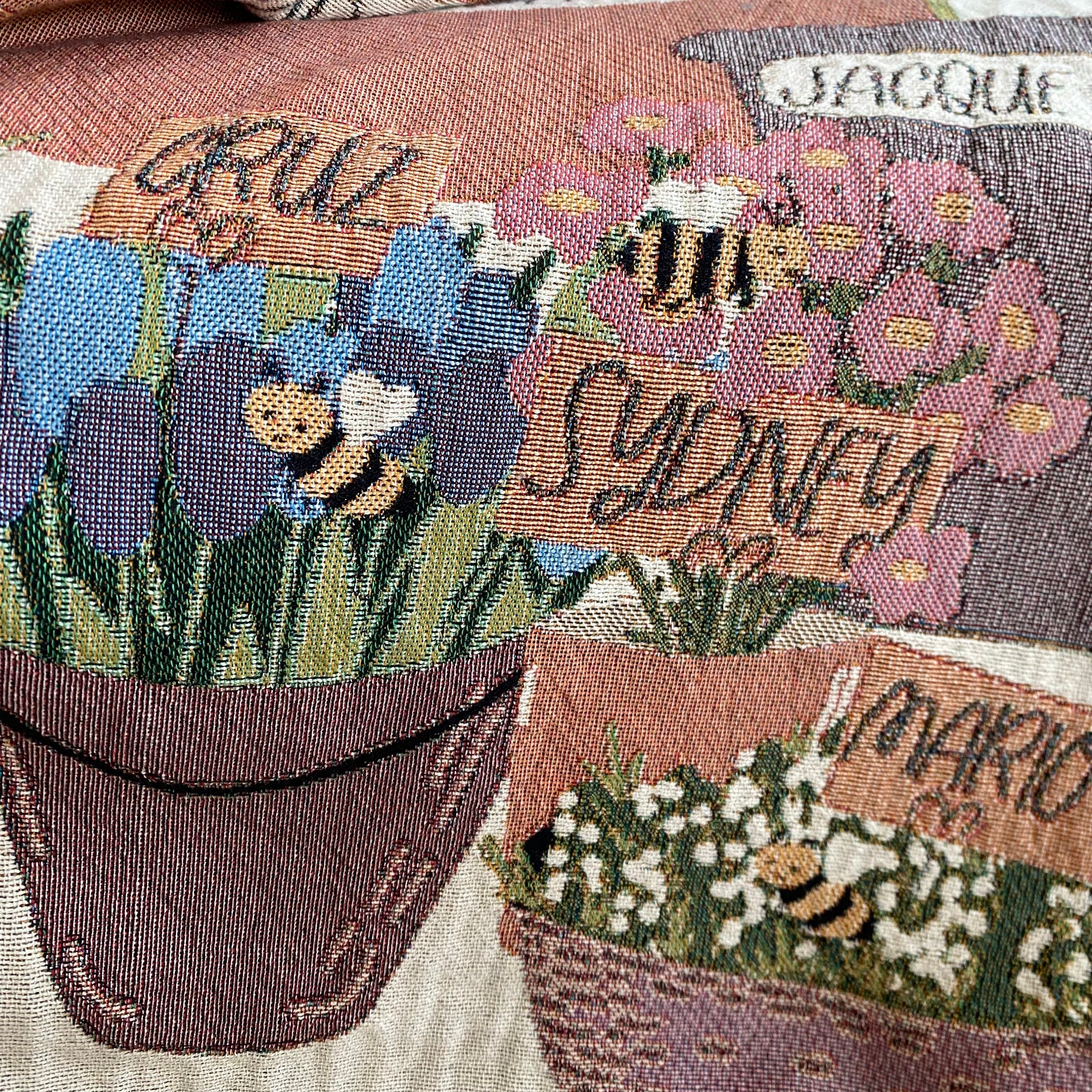 Family Tree Custom Tapestry Blanket, Grandmas Garden Woven Blanket, Personalized Mother'S Day Gift, Family Names Gift, Mimi'S Garden