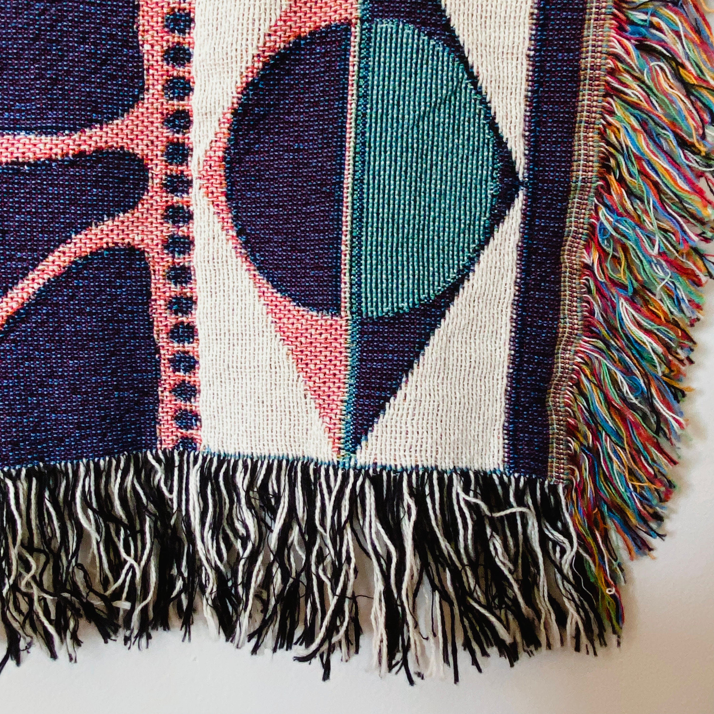 Boho Woven Tapestry, Eclectic Throw Blanket, Valentines Gift For Girlfriend, Boho Aesthetic Decor, Room Decor For Teens, Abstract Tapestry