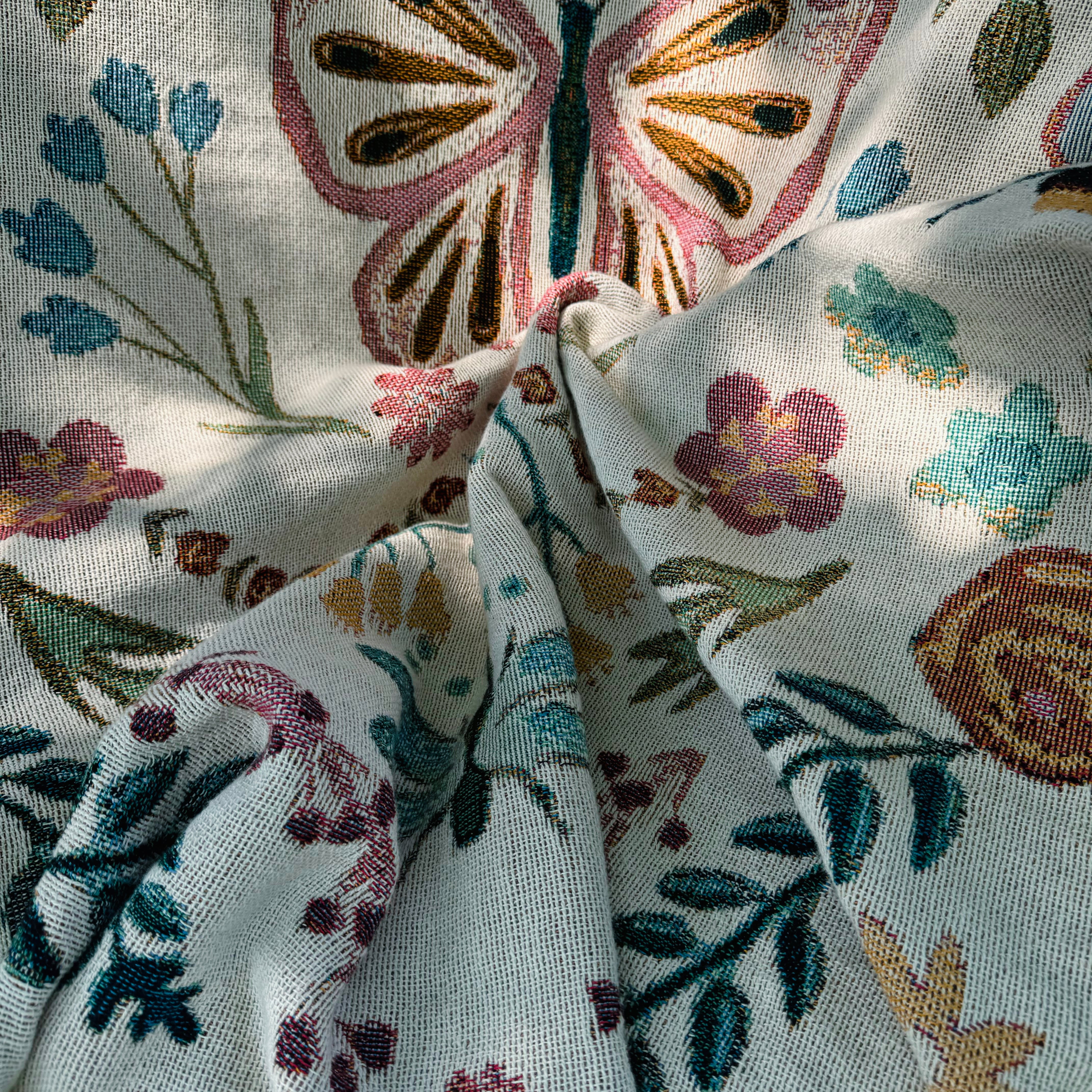 The Coquette Garden Woven Blanket