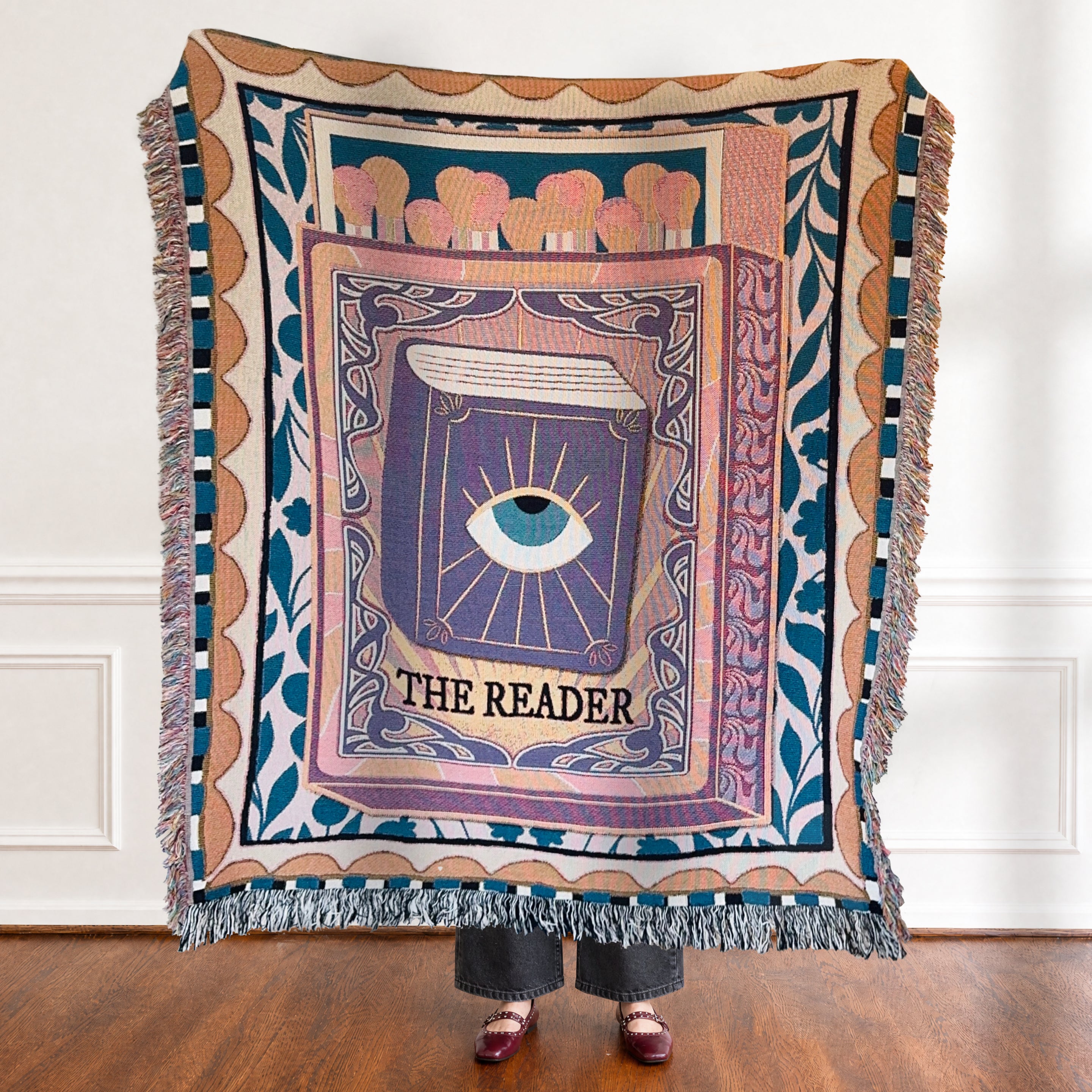 The Tarot Card Woven Blanket