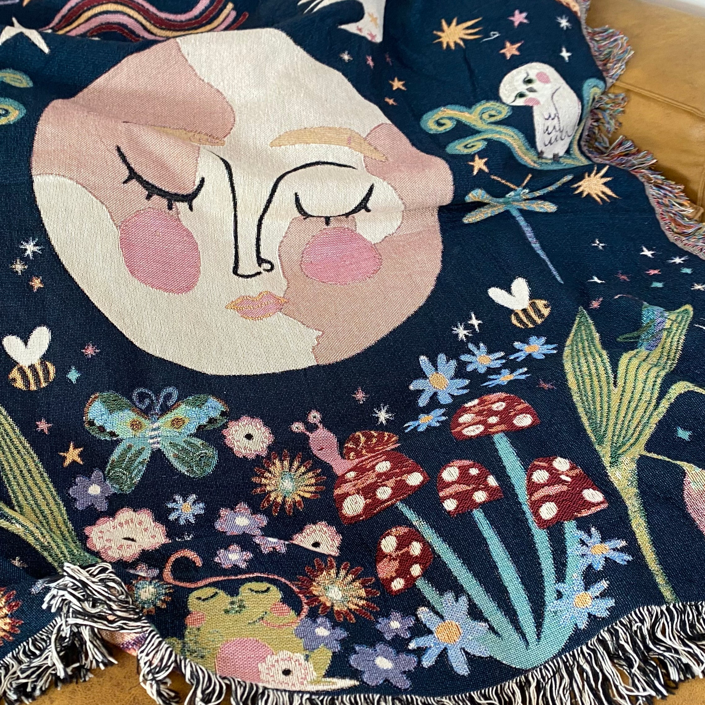 The She Moon Woven Blanket