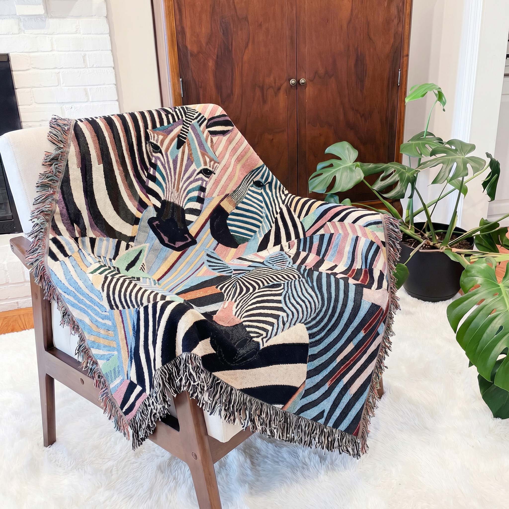 The Color Maximalist Woven Blanket