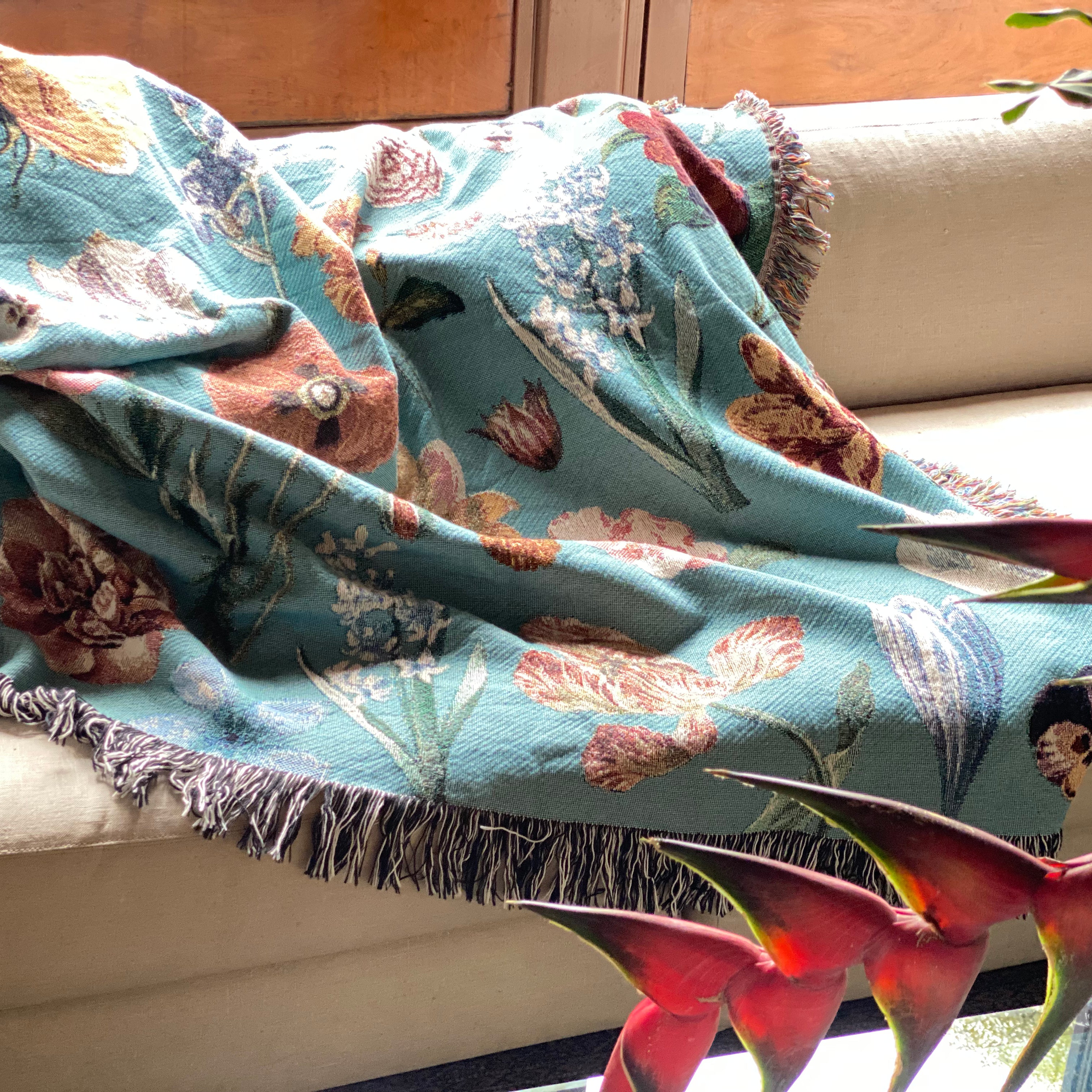 The Vintage Garden Woven Blanket