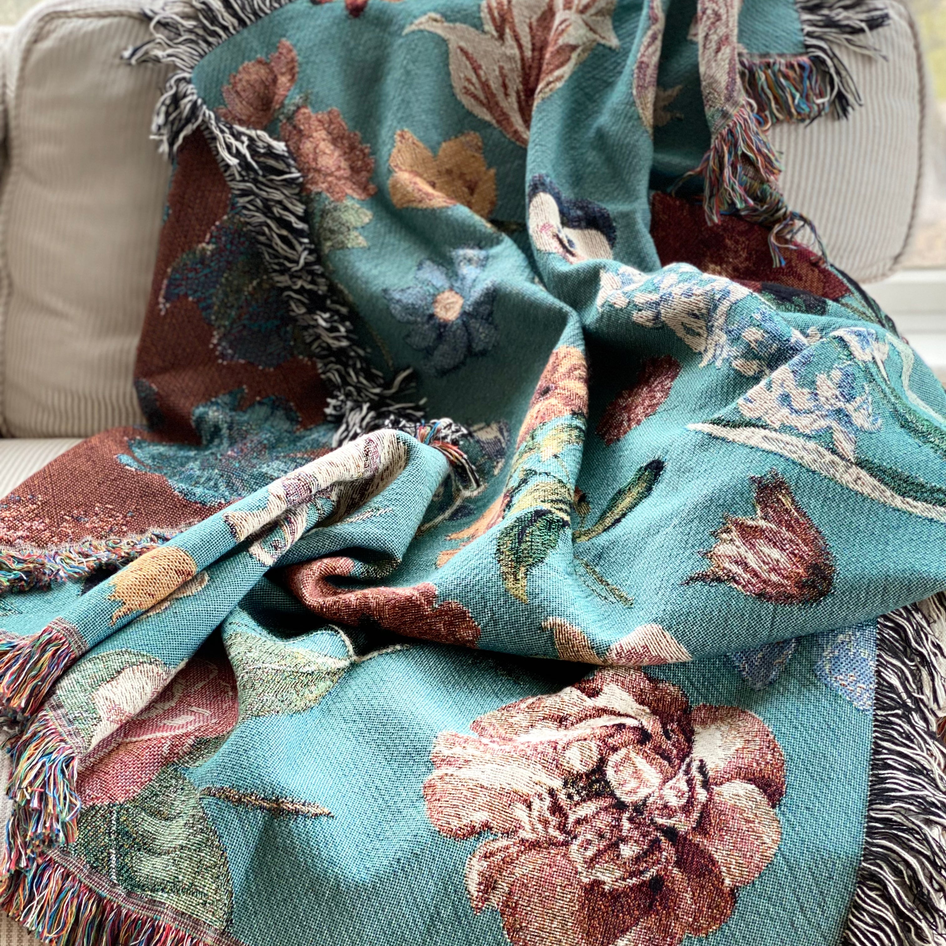 The Vintage Garden Woven Blanket
