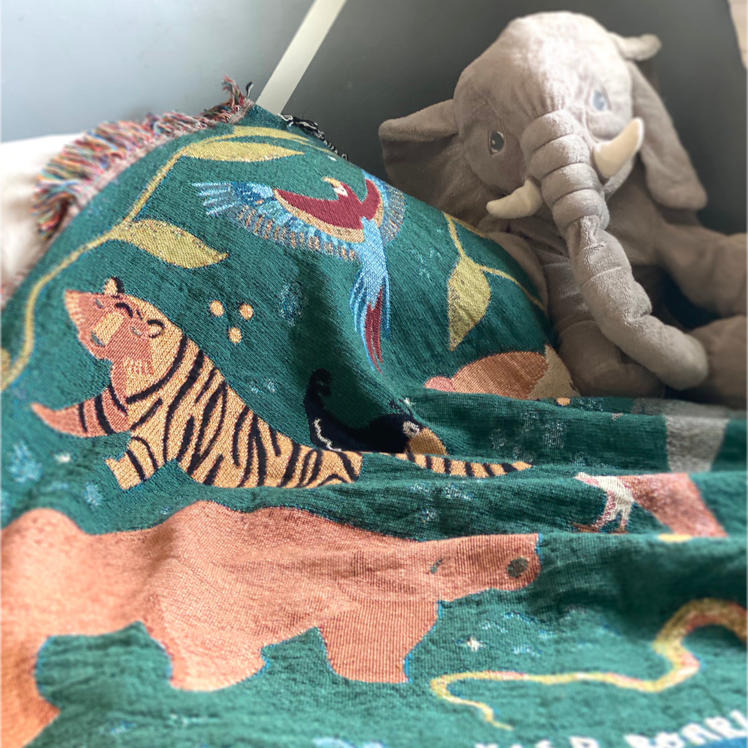 The Woodland Dreams Woven Blanket