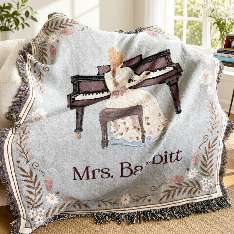 The Elizabeth Bennet Woven Blanket