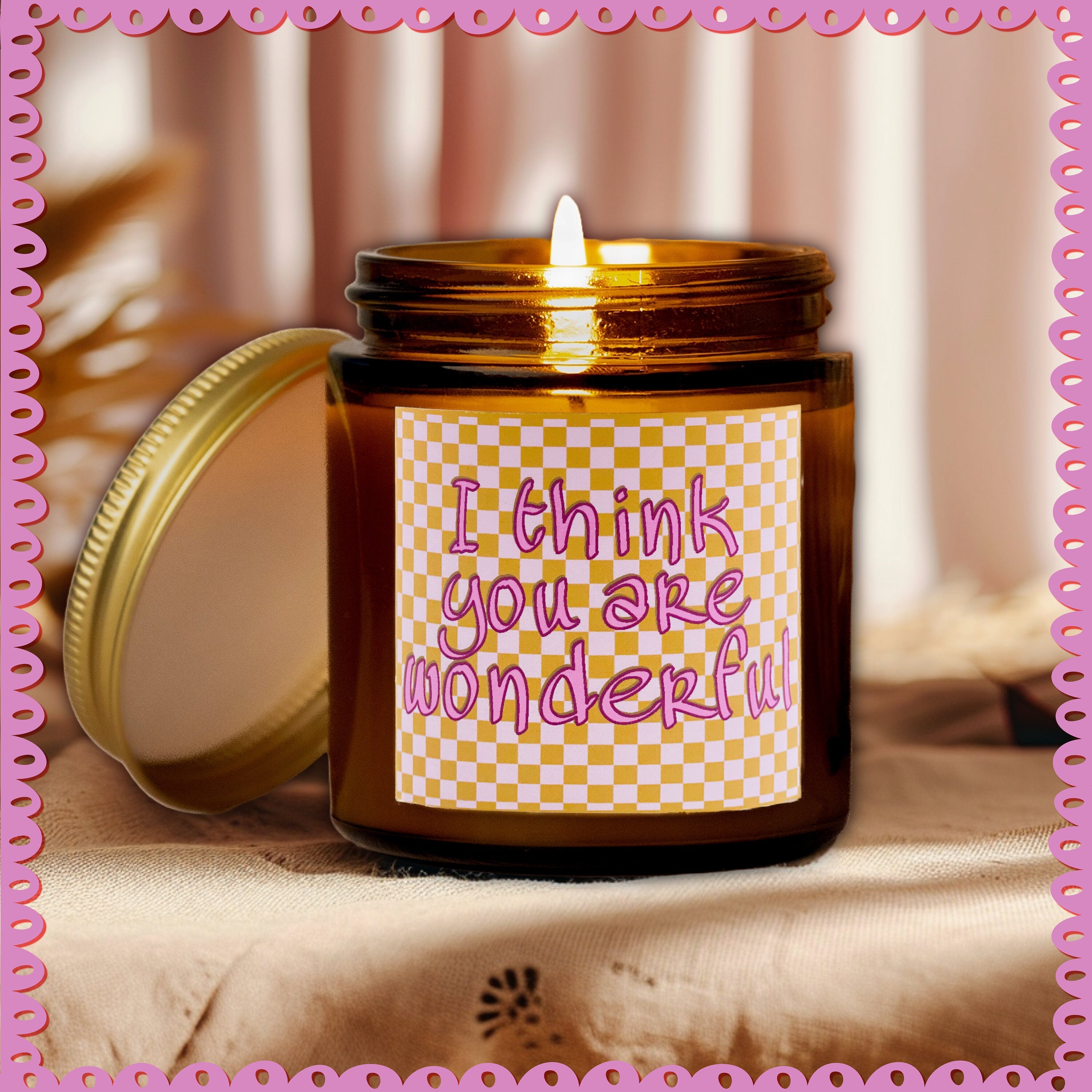 Aesthetic Scented Candle, Booknook Gift, Book Nook Decor, Cute Aesthetic Gift, Natural Soy Wax, Hygge time, Reading Nook