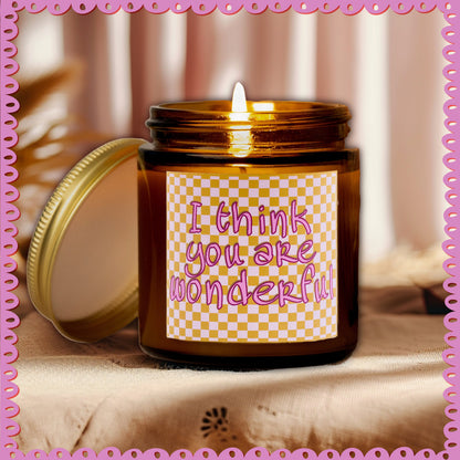 Aesthetic Scented Candle, Booknook Gift, Book Nook Decor, Cute Aesthetic Gift, Natural Soy Wax, Hygge time, Reading Nook