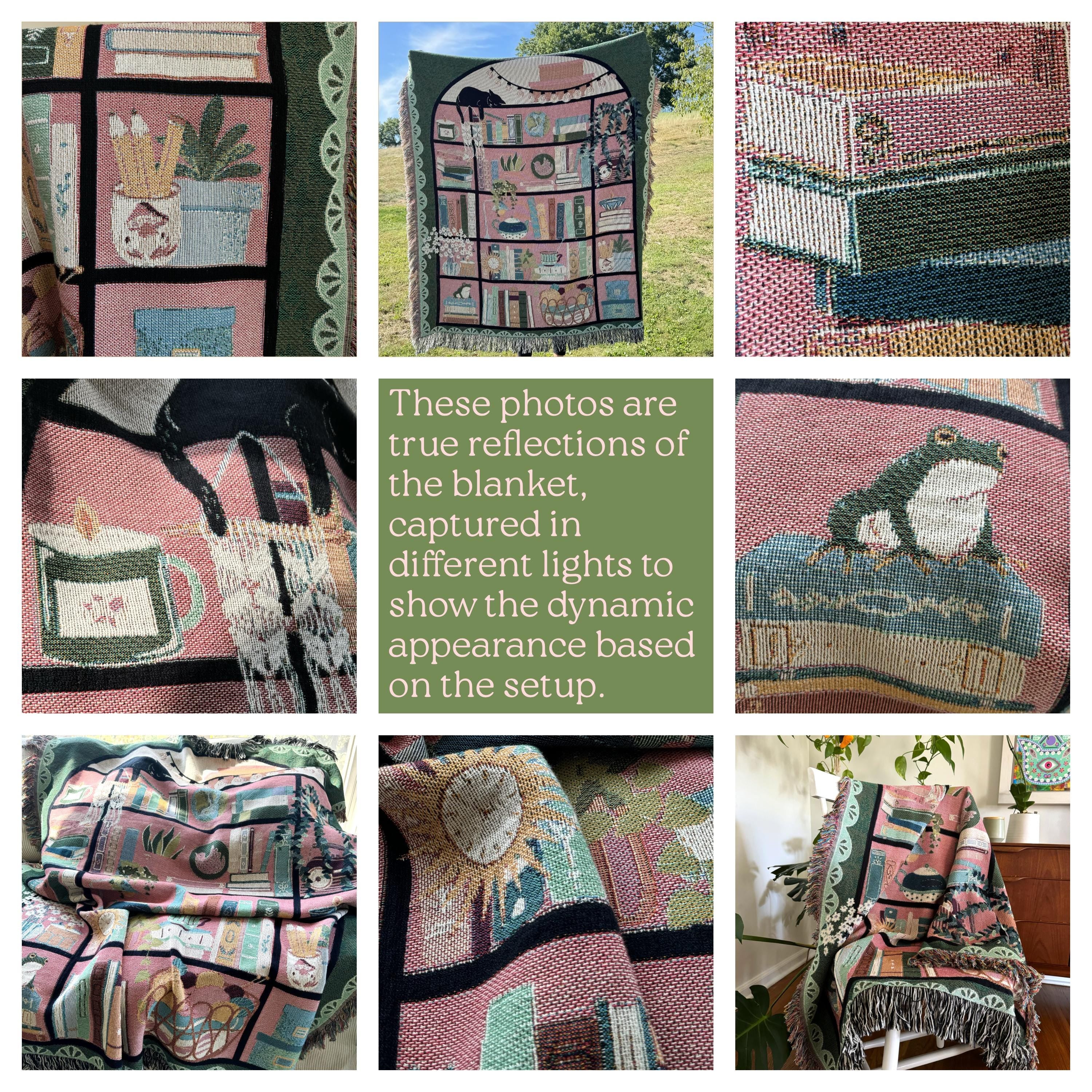 Custom Tapestry For Book Lover Throw Blanket Bookish Woven Tapestry Personalized Gift For Readers Book Club Gift Cozy Book Nook Wall Hanging