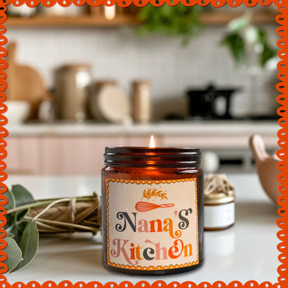 Custom Name Scented Candle, Personalized Mother's Day Gift, Custom Grandma Candle, Kitchen Island Decoration, Custom Best Friend Gift