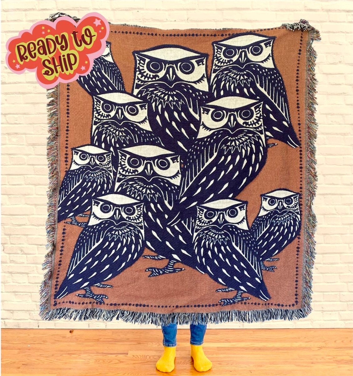 Picnic Blanket for Animal Lover Woven Throw Blanket Personalized Picnic Blanket for Couples Eclectic Home Decor Custom Wedding Gift