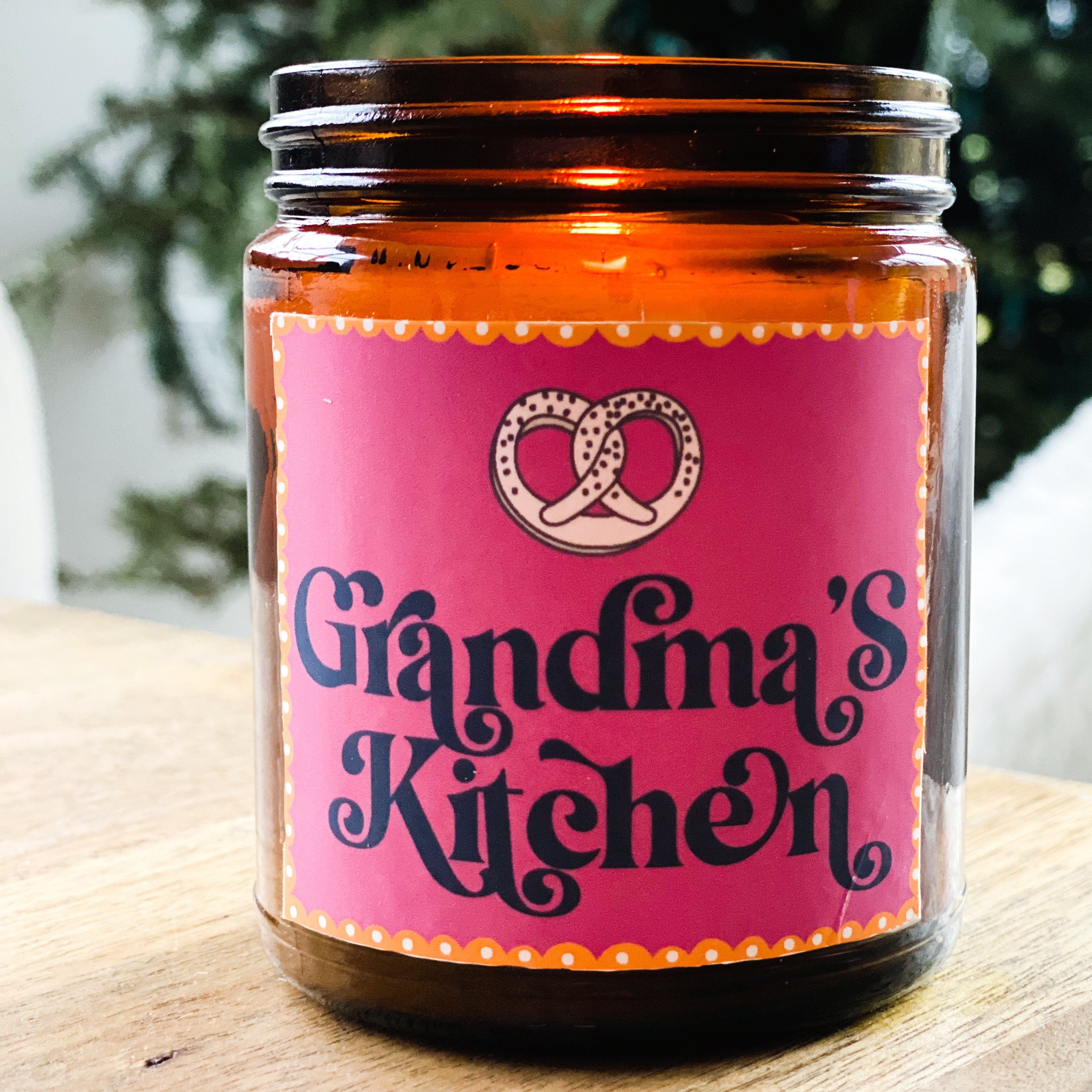 Grandma's Kitchen Scented Candle, Mother's Day Gift for Nana, Pink Coquette Room Decor, Kitchen Island Decoration