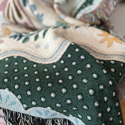 The Coquette Garden Woven Blanket