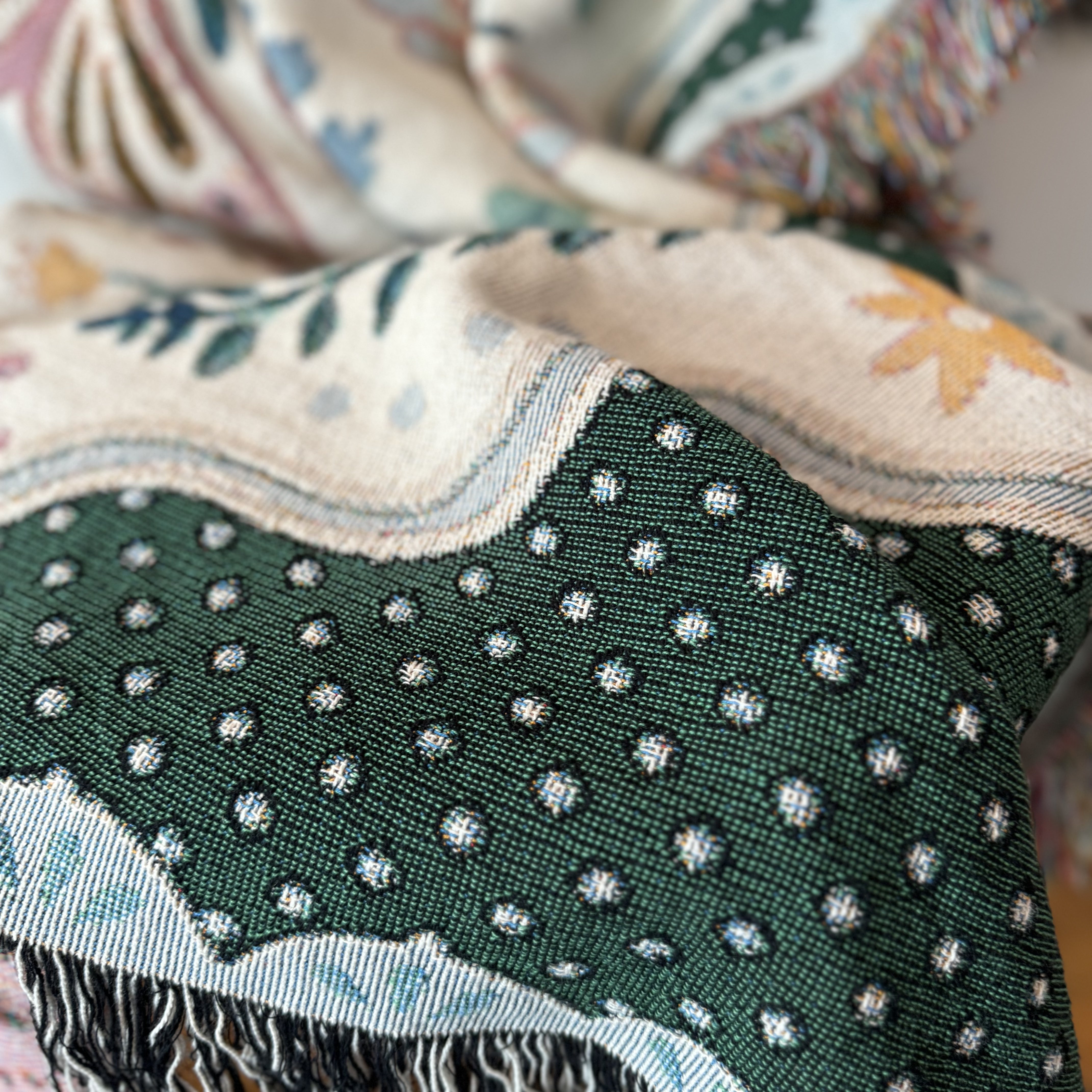The Coquette Garden Woven Blanket