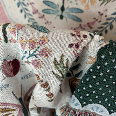 The Coquette Garden Woven Blanket