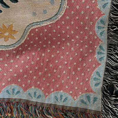 The Coquette Garden Woven Blanket