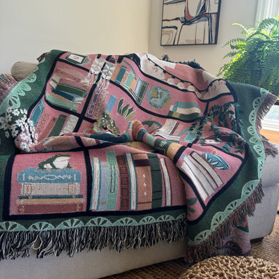 The Your Personal Library Woven Blanket
