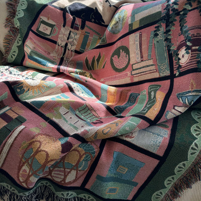 The Your Personal Library Woven Blanket