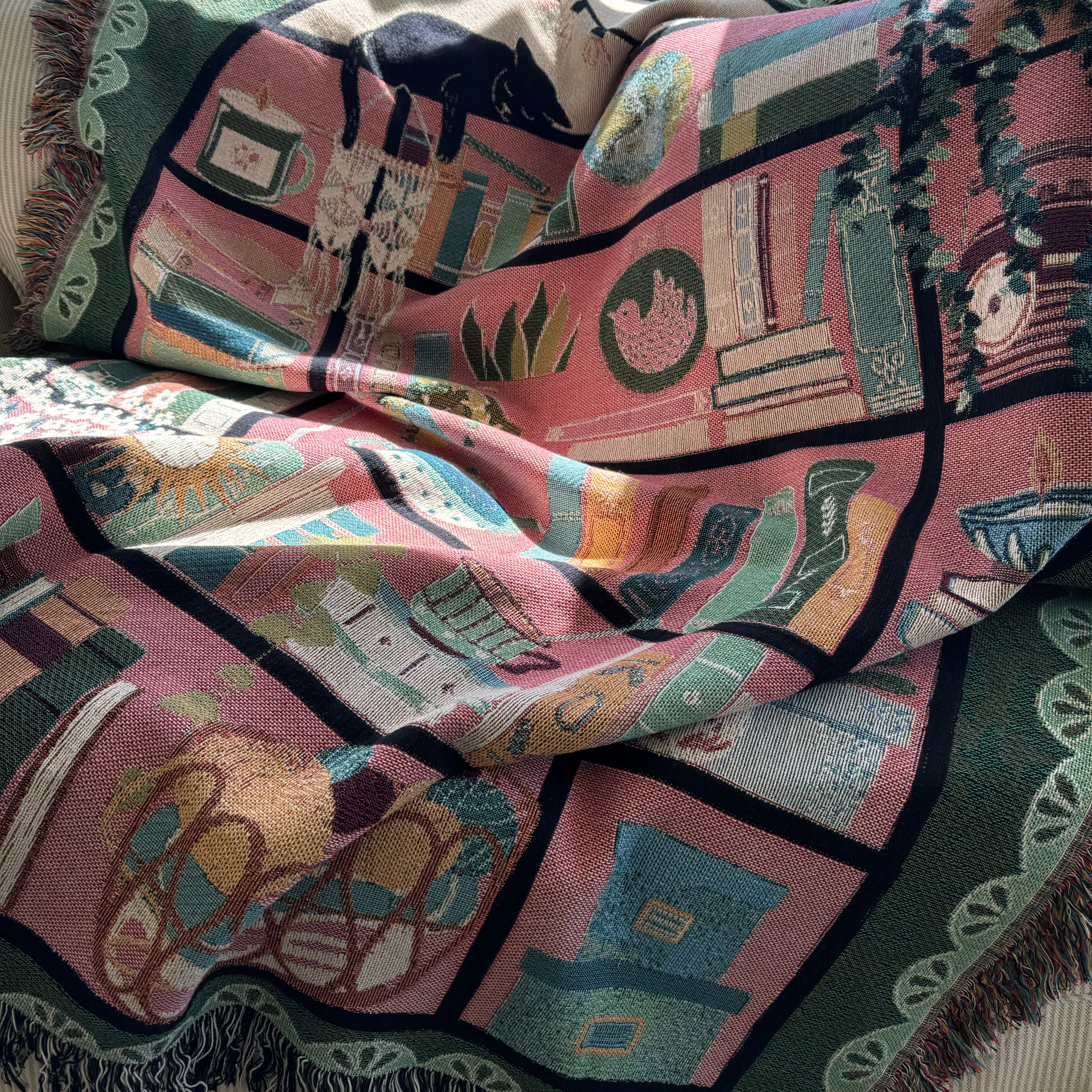 The Your Personal Library Woven Blanket