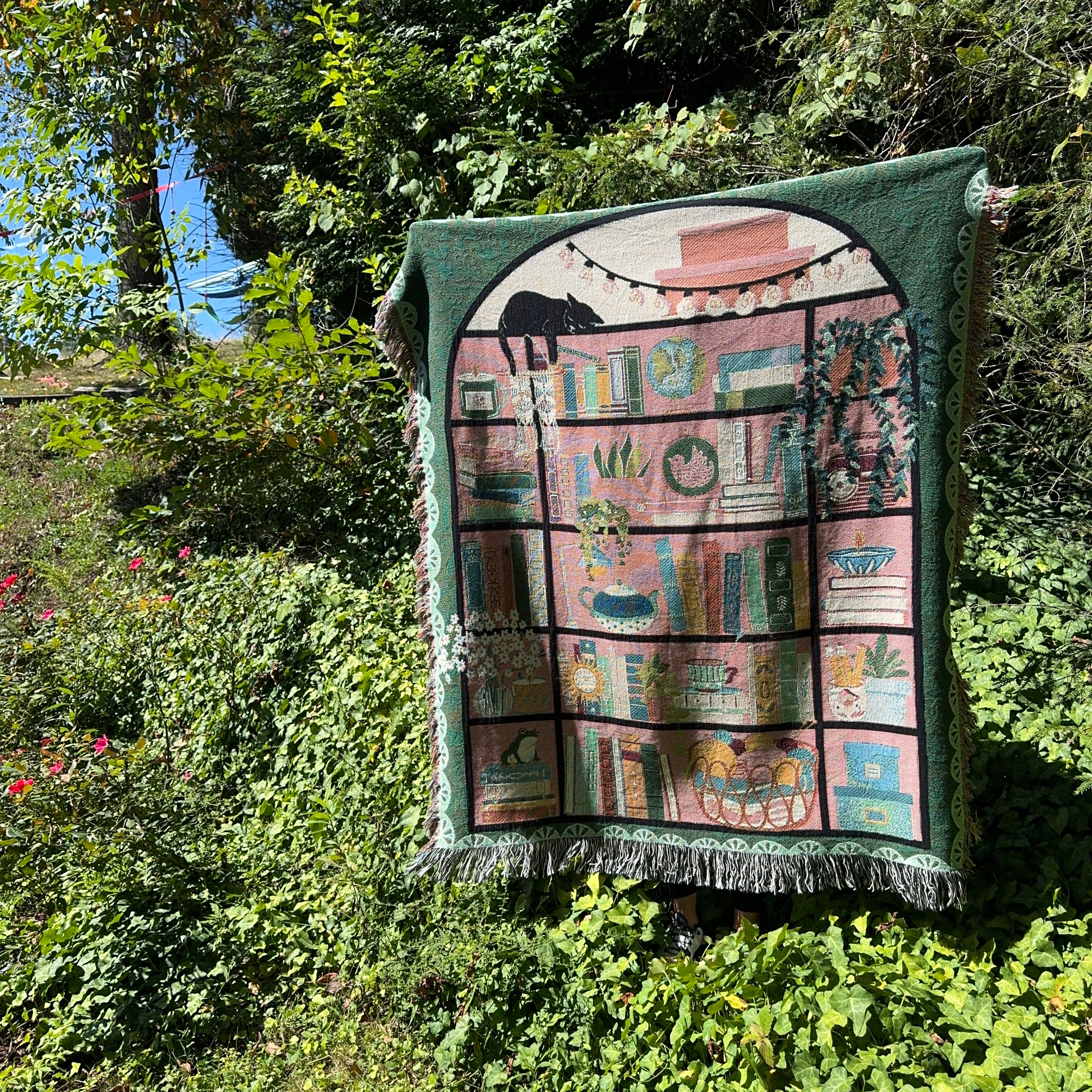 The Your Personal Library Woven Blanket