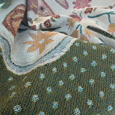 The Coquette Garden Woven Blanket