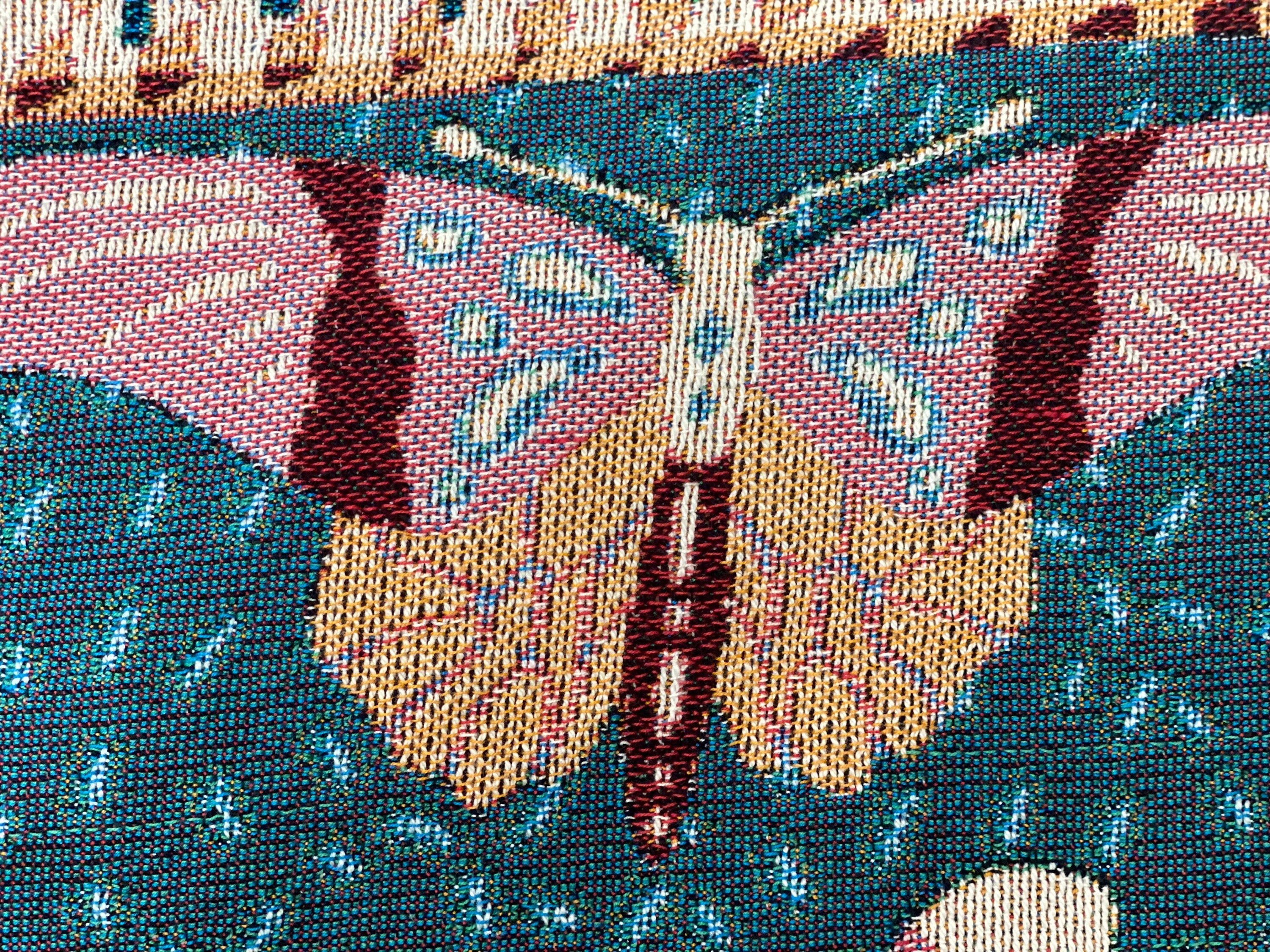 Eclectic Woven Throw Blanket. Maximalist Bedroom - Tapestry Aesthetic. Tiger Boho Throw Blanket. Gift For Her. Girl Power Gift.
