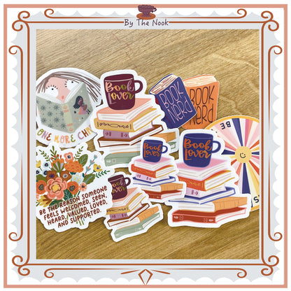 Bookish Sticker, Waterbottle Sticker, Book Lovers Gift, Planner Stickers, Readers Gift, Computer Sticker, Kindle Sticker