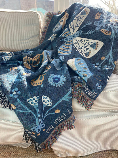 Boho Room Decor Woven Throw Blanket Gift For Mom Eclectic Room Decor Gift for Friend