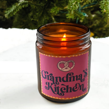 Grandma's Kitchen Scented Candle, Mother's Day Gift for Nana, Pink Coquette Room Decor, Kitchen Island Decoration