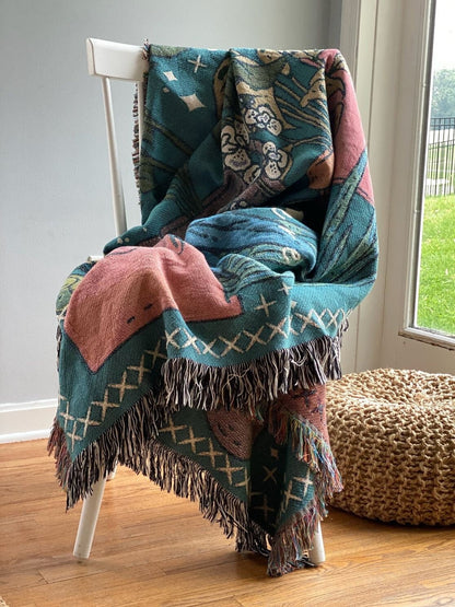 Gift for Plant Lover, Custom Tapestry, Gardener Gift, Botanical Blanket, Plant Lady Gift, Plants Aesthetic, Botanical Tapestry, Hygge Gift
