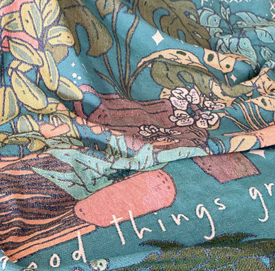 The Very Green Corner Woven Blanket
