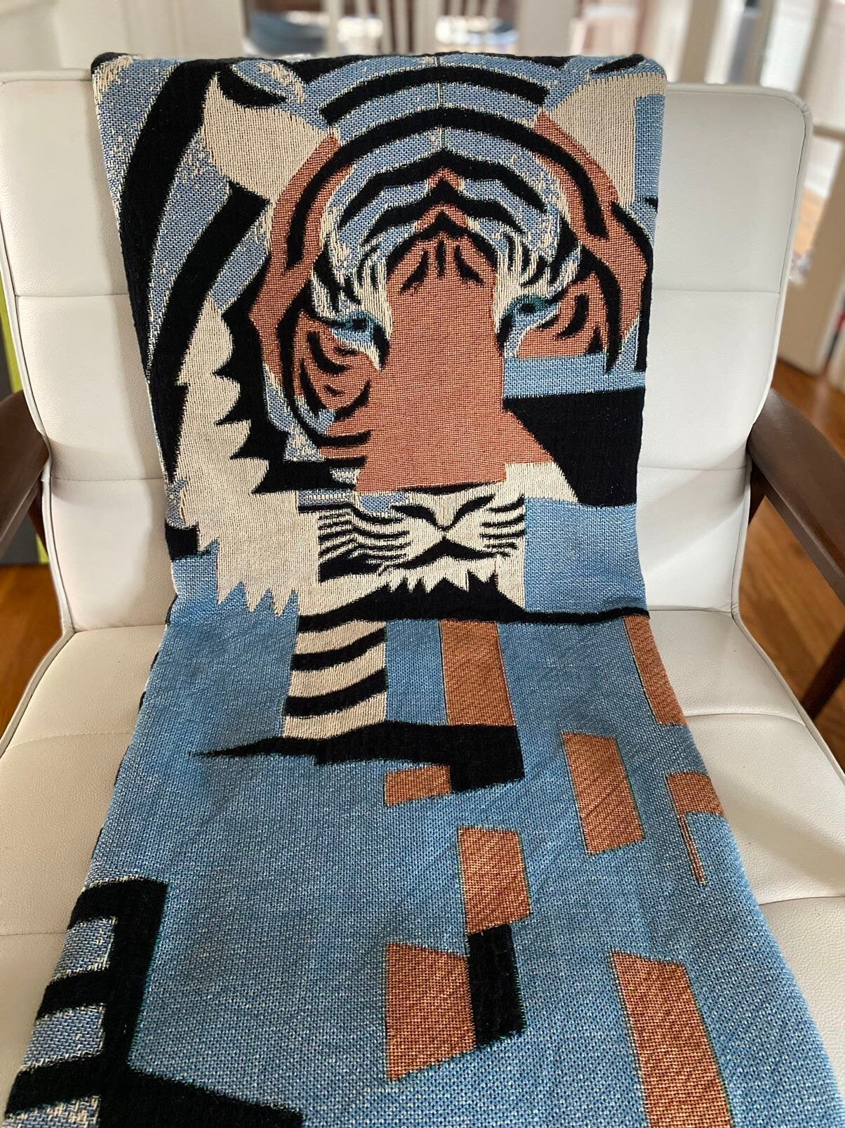 1 Year Anniversary Gift For Boyfriend, Teen Room Wall Decor, Woven Throw Blanket, Cat, Wall Tapestry, Woven Tapestry
