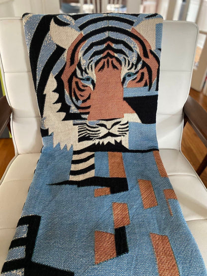 1 Year Anniversary Gift For Boyfriend, Teen Room Wall Decor, Woven Throw Blanket, Cat, Wall Tapestry, Woven Tapestry