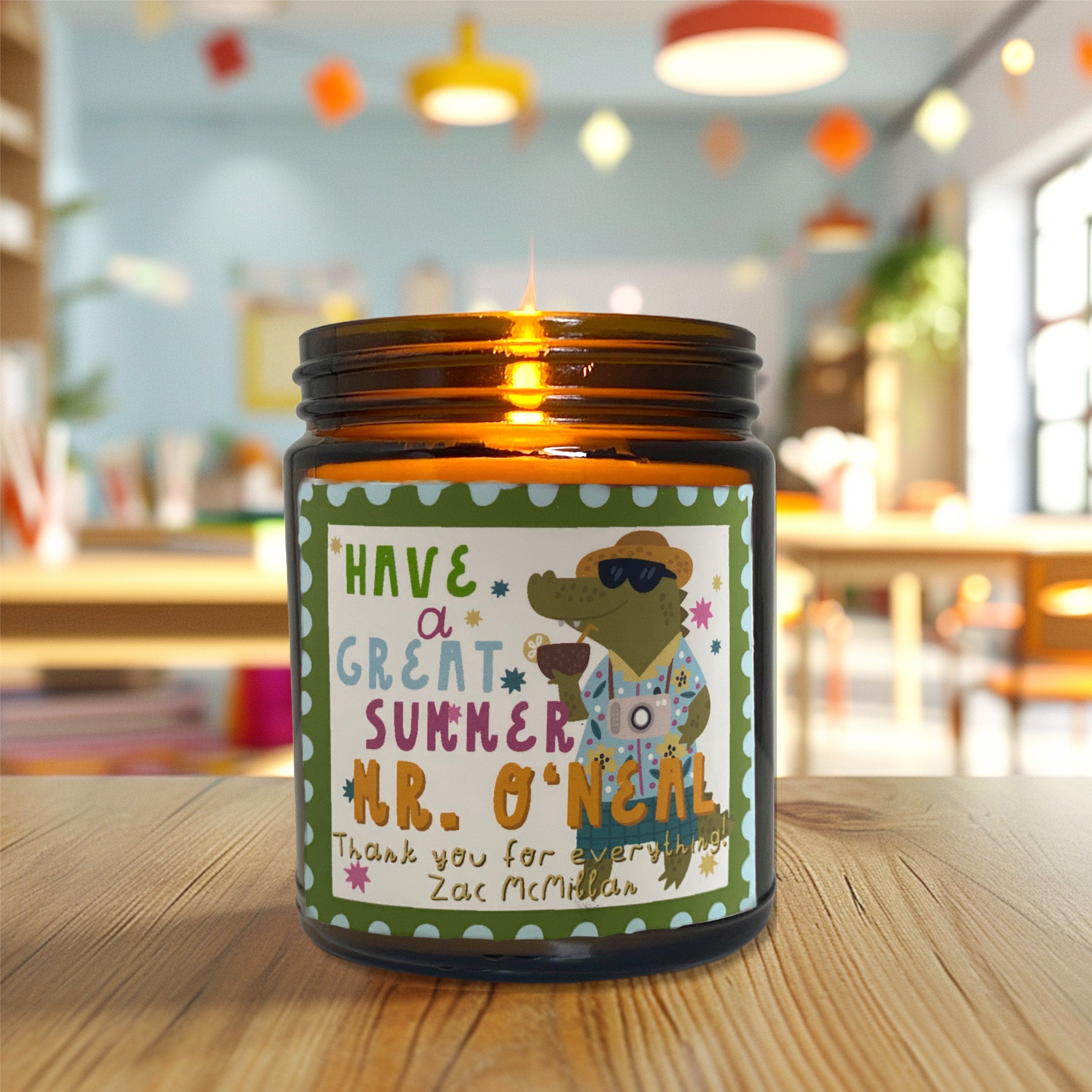 Custom Gift For Teacher Candle for Classroom Decor Teacher Appreciation Gifts Personalized Candle for Teacher End Of School Gift For Teacher