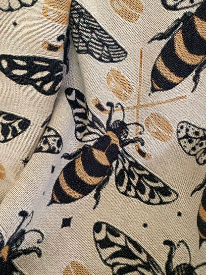 Woven Throw Blanket, Bees Hornets Tapestry. Hockey Personalized Gift. Eclectic Home Decor. Boho Home.