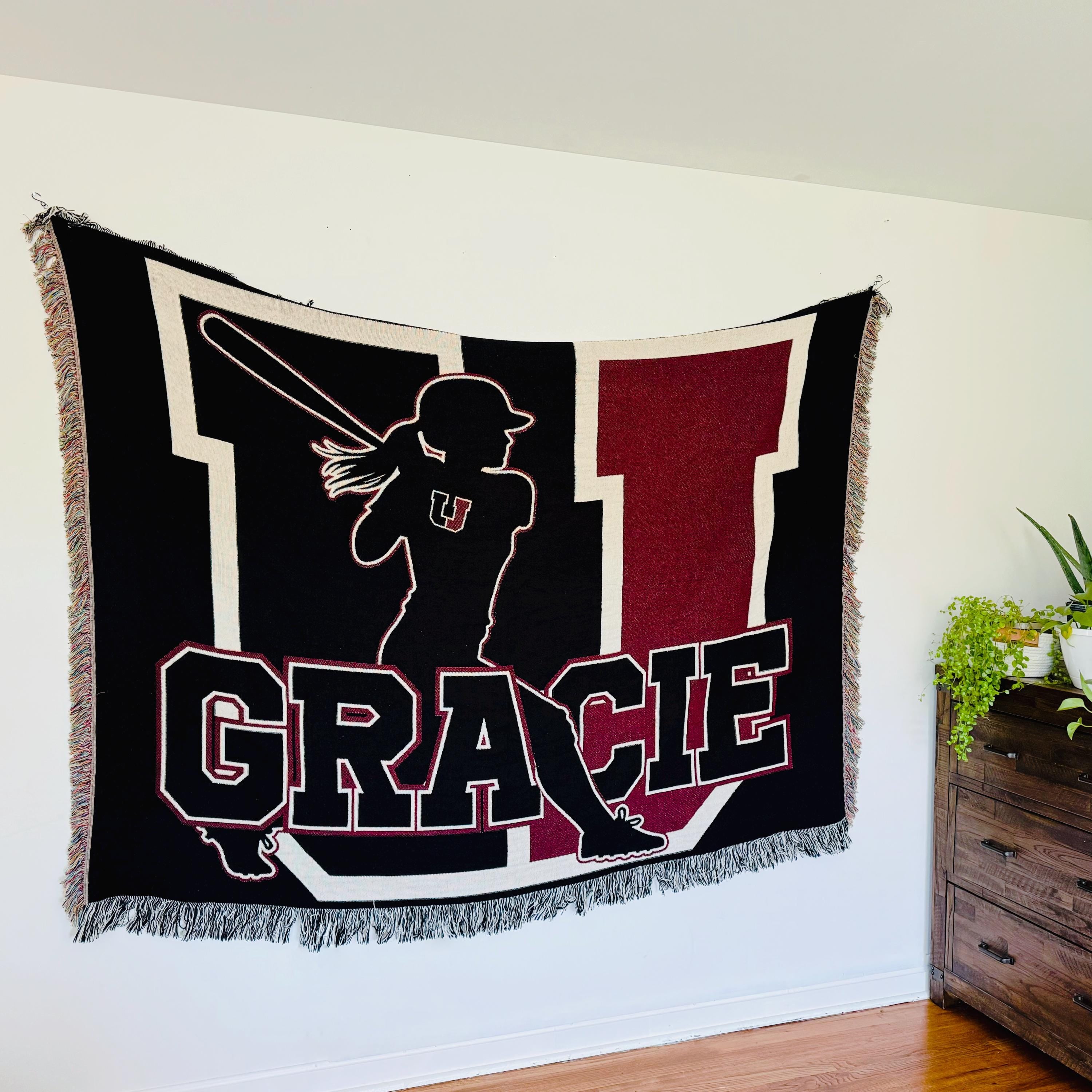 Upper St Clair Woven Blanket - Tapestry Aesthetic - Teen Room Decor  - Family Blanket