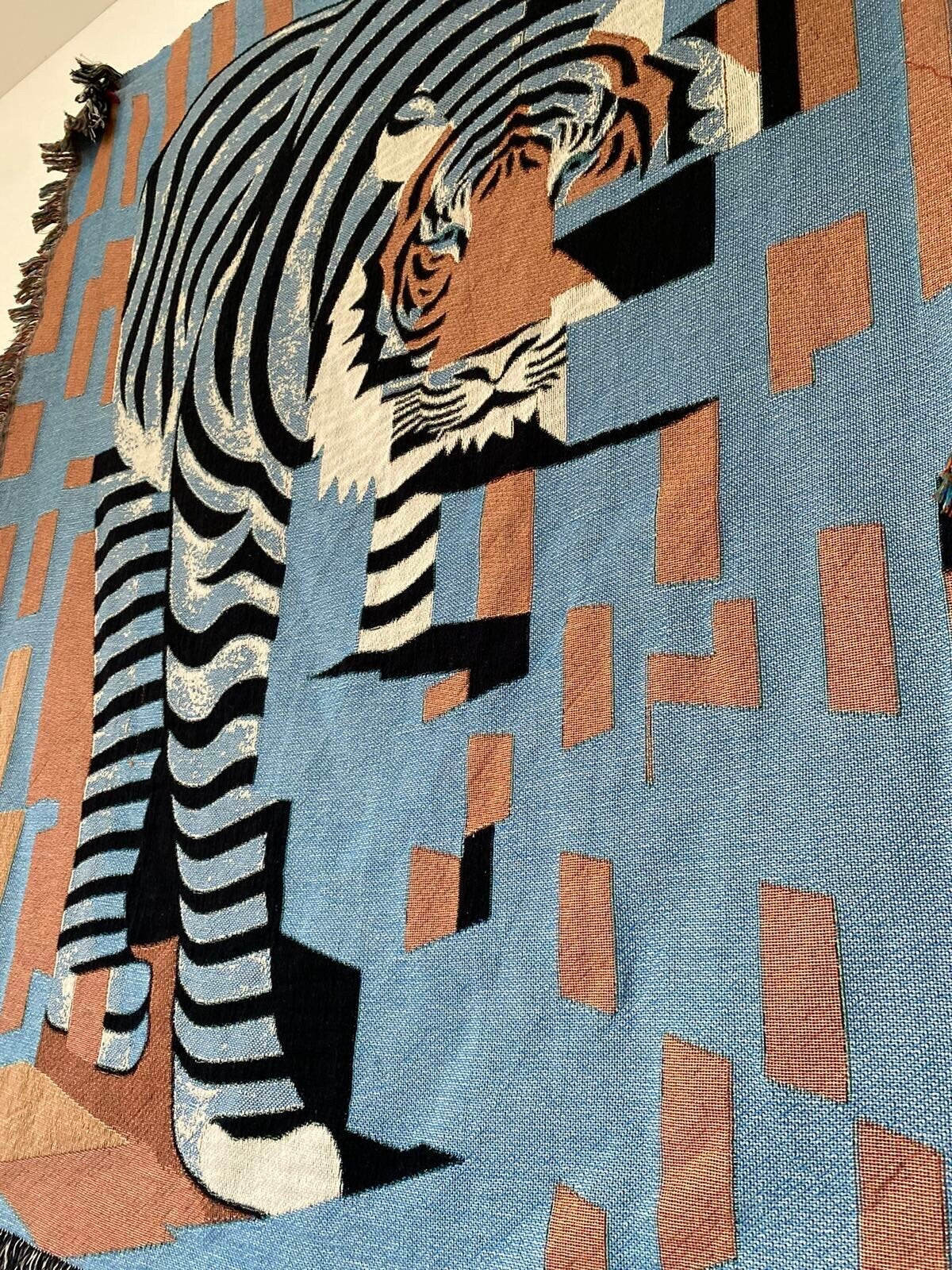 1 Year Anniversary Gift For Boyfriend, Teen Room Wall Decor, Woven Throw Blanket, Cat, Wall Tapestry, Woven Tapestry