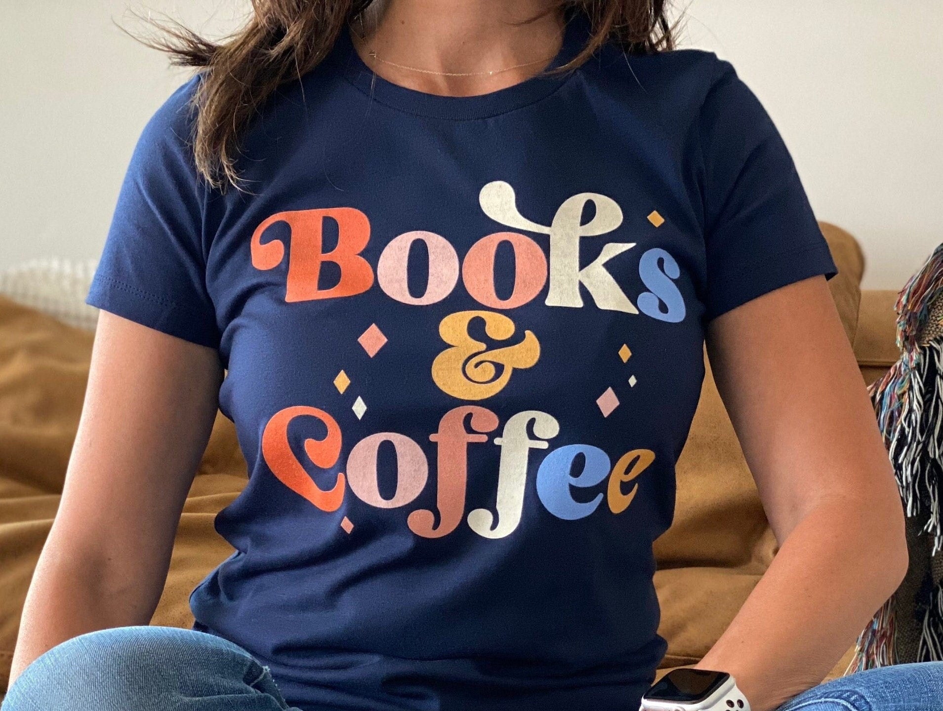 Coffee and Books lover gift, Books Shirt, Book Lover Shirt, Literary Shirt, Bookish Shirt, Coffee Lover Gift, Librarian Shirt, Coffee Top