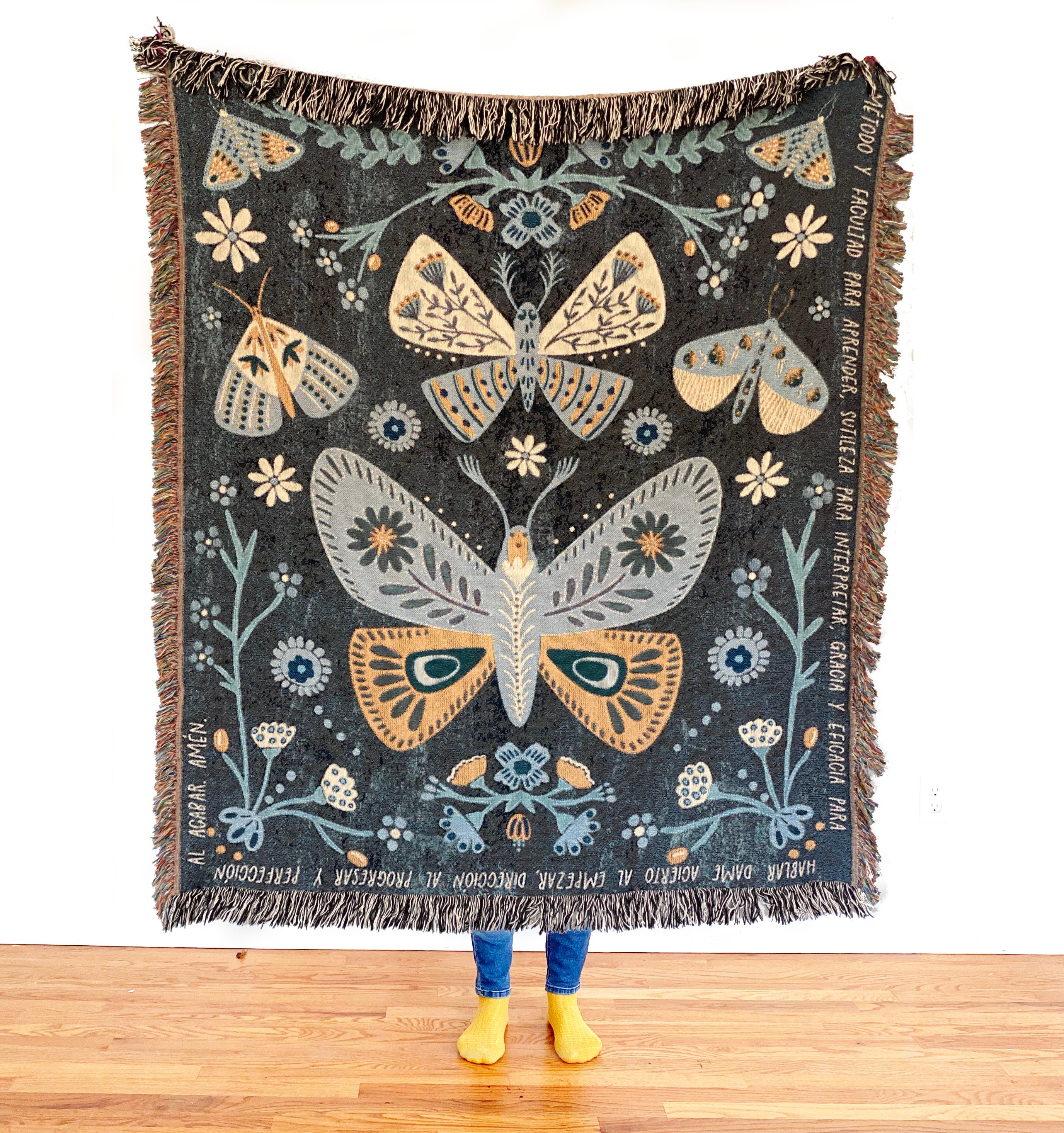Boho Room Decor Woven Throw Blanket Gift For Mom Eclectic Room Decor Gift for Friend