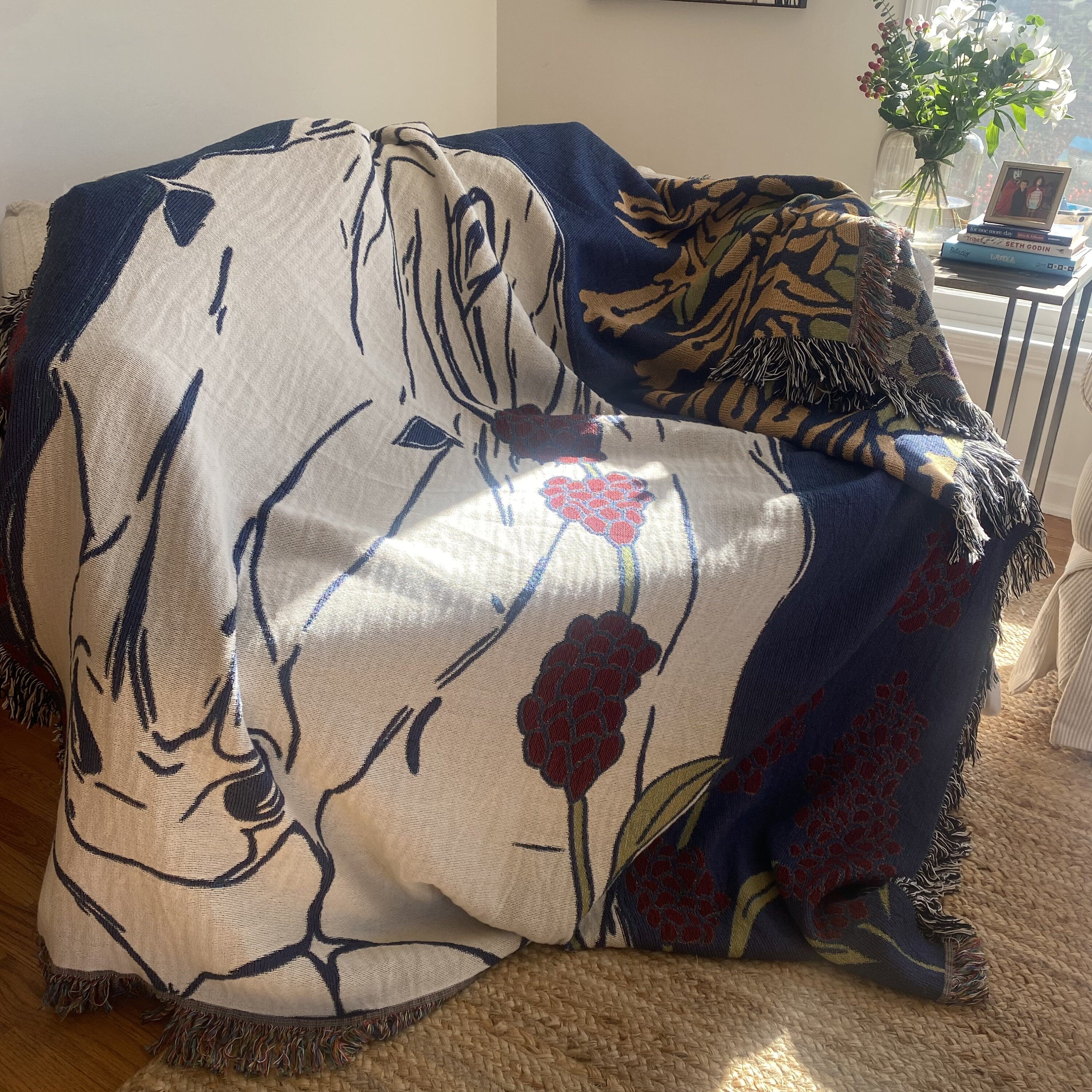 Horse Wall Tapestry Equestrian Woven Throw Blanket Horse Decor Eclectic Maximalist Room Decor Hygge Gift For Horse Lovers Tapestry Aesthetic