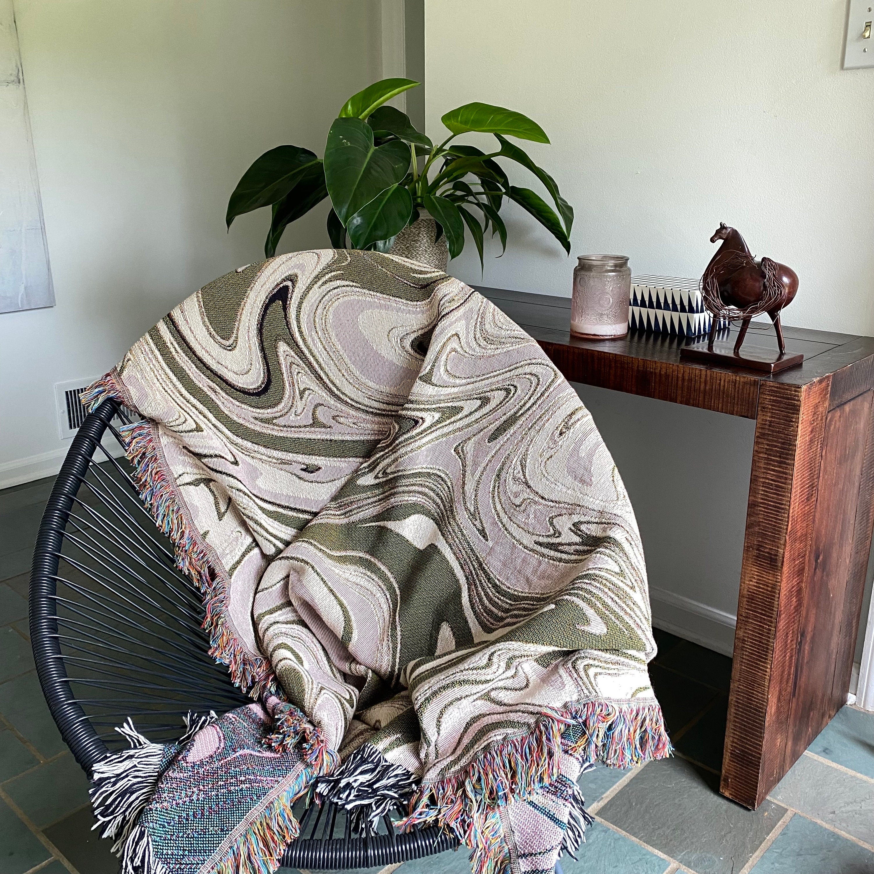 Wall Tapestry Dorm Decor Eclectic Woven Throw Blanket Boho Maximalist Room Decor Hygge Gift For Her College Tapestry Aesthetic Booknook