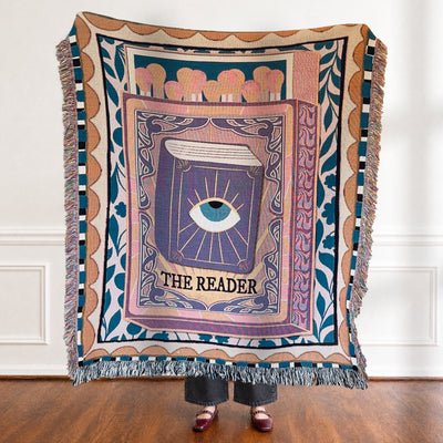 The Tarot Card Woven Blanket