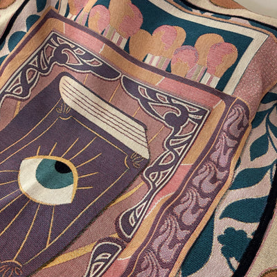 The Tarot Card Woven Blanket