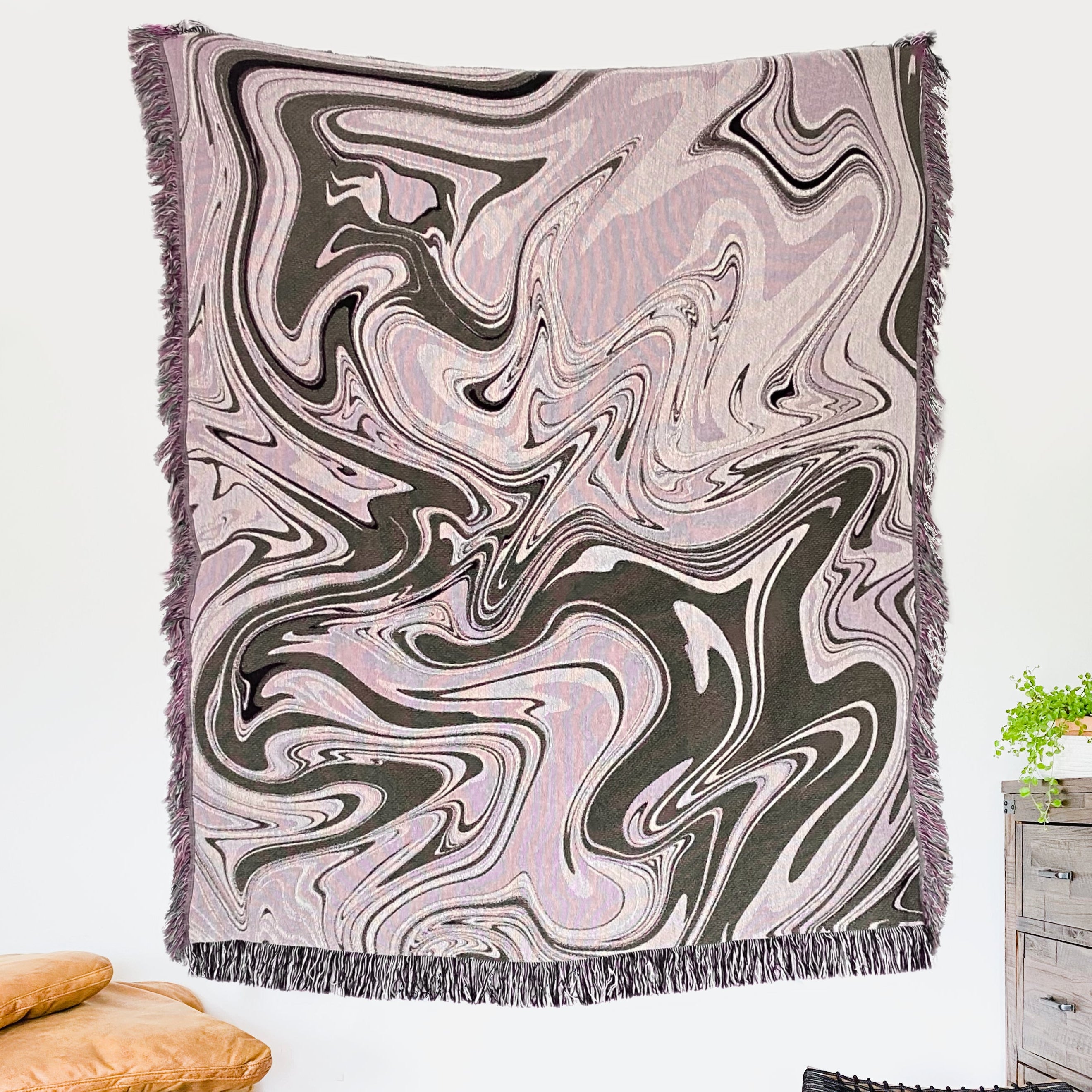 The Painted Marble Woven Blanket