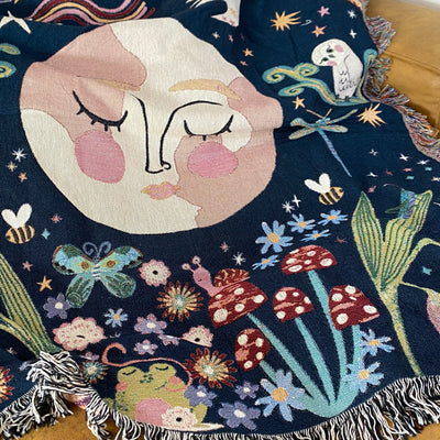 The She Moon Woven Blanket
