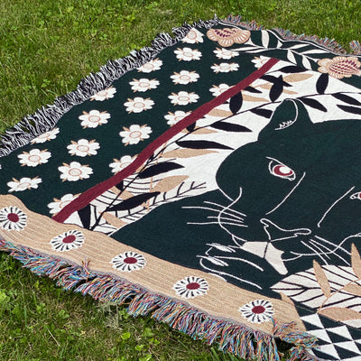 The Take Up Space, Unapologetically Woven Blanket