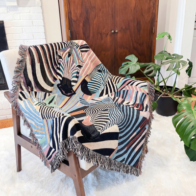 The Color Maximalist Woven Blanket