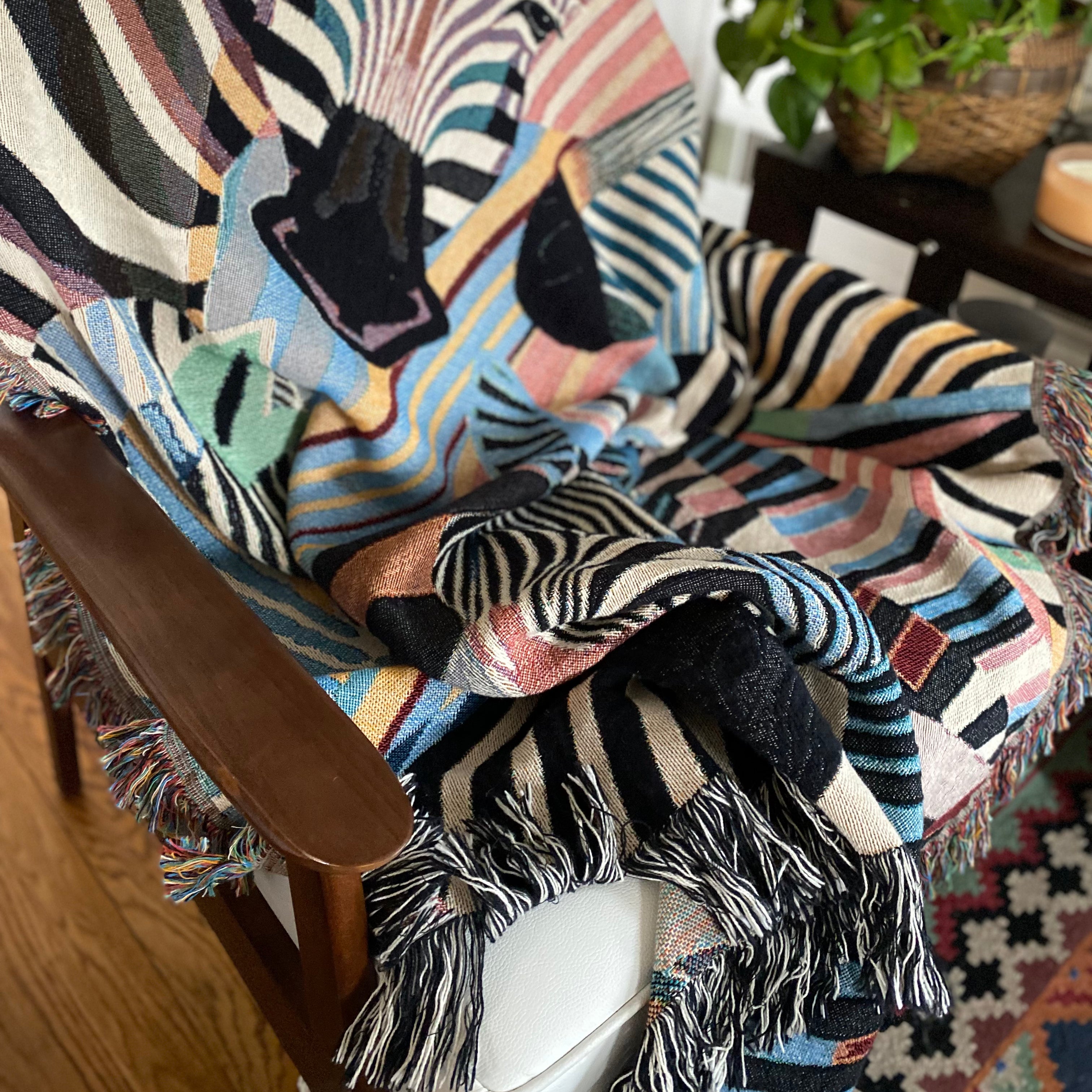 The Color Maximalist Woven Blanket