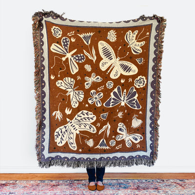 The Quiet Wings Woven Blanket